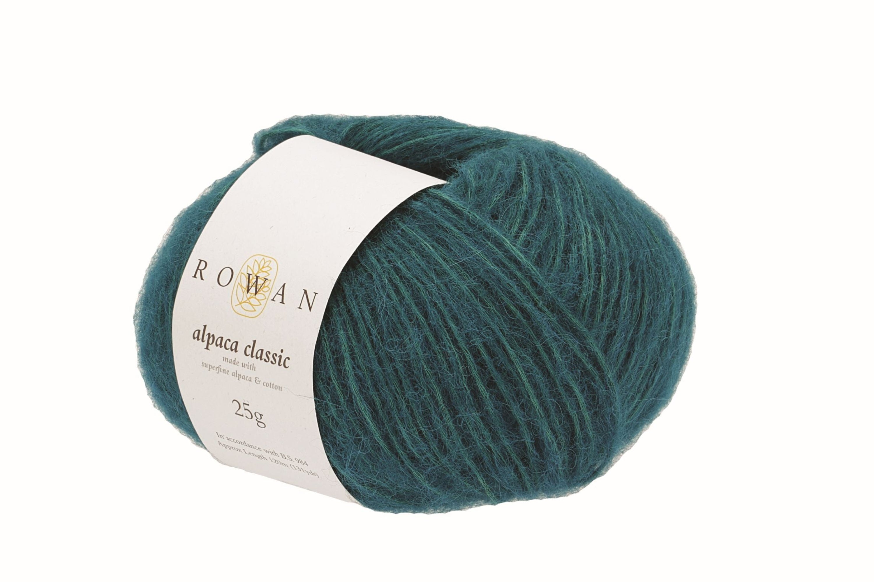 ROWAN ALPACA CLASSIC feine Strickwolle aus Alpaka und Baumwolle für Fair-Isle-Pullover, Lochstrick, Lace-Muster und elegante Accessoires