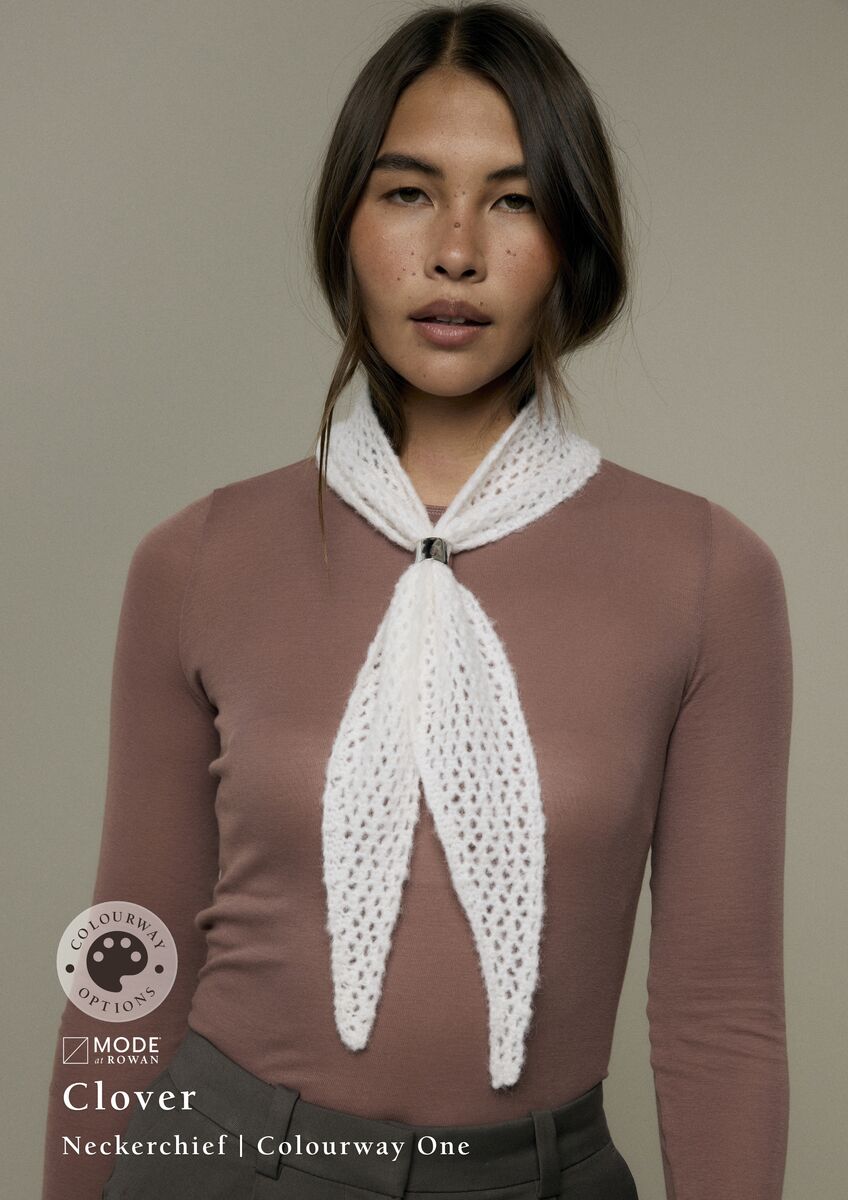 CLOVER NECKERCHIEF | MODE at ROWAN | ALPACA HAZE