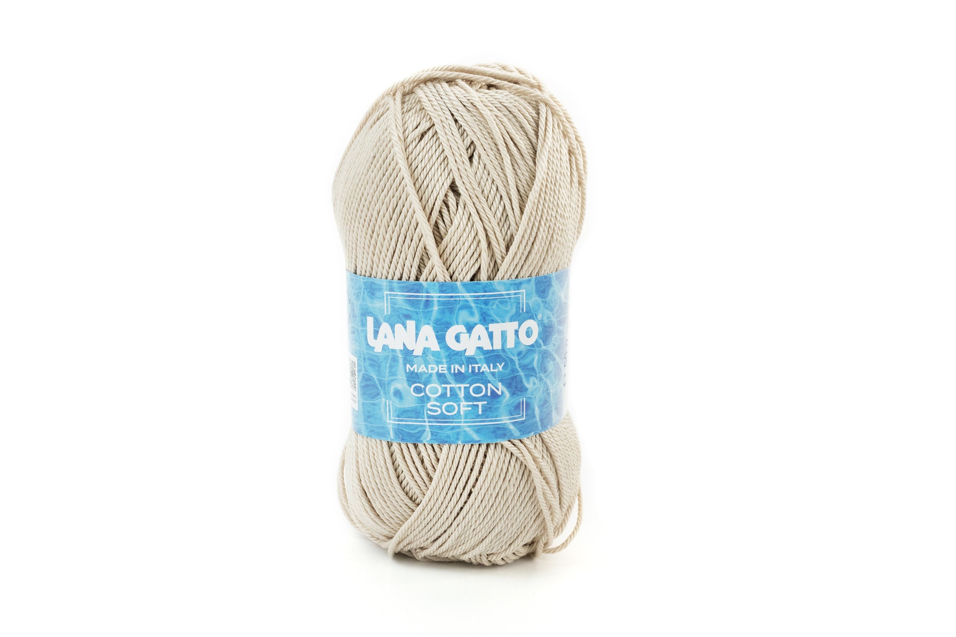 Lana Gatto Cotton Soft aus 100% merzerisierter Mako-Baumwolle, hochwertiges italienisches Baumwollgarn für Sommerpullover, Tops, Blusen, Kleider, Cardigans, Babykleidung und exklusive Handarbeitsprojekte, Made in Italy, Farbe: Beige 31306