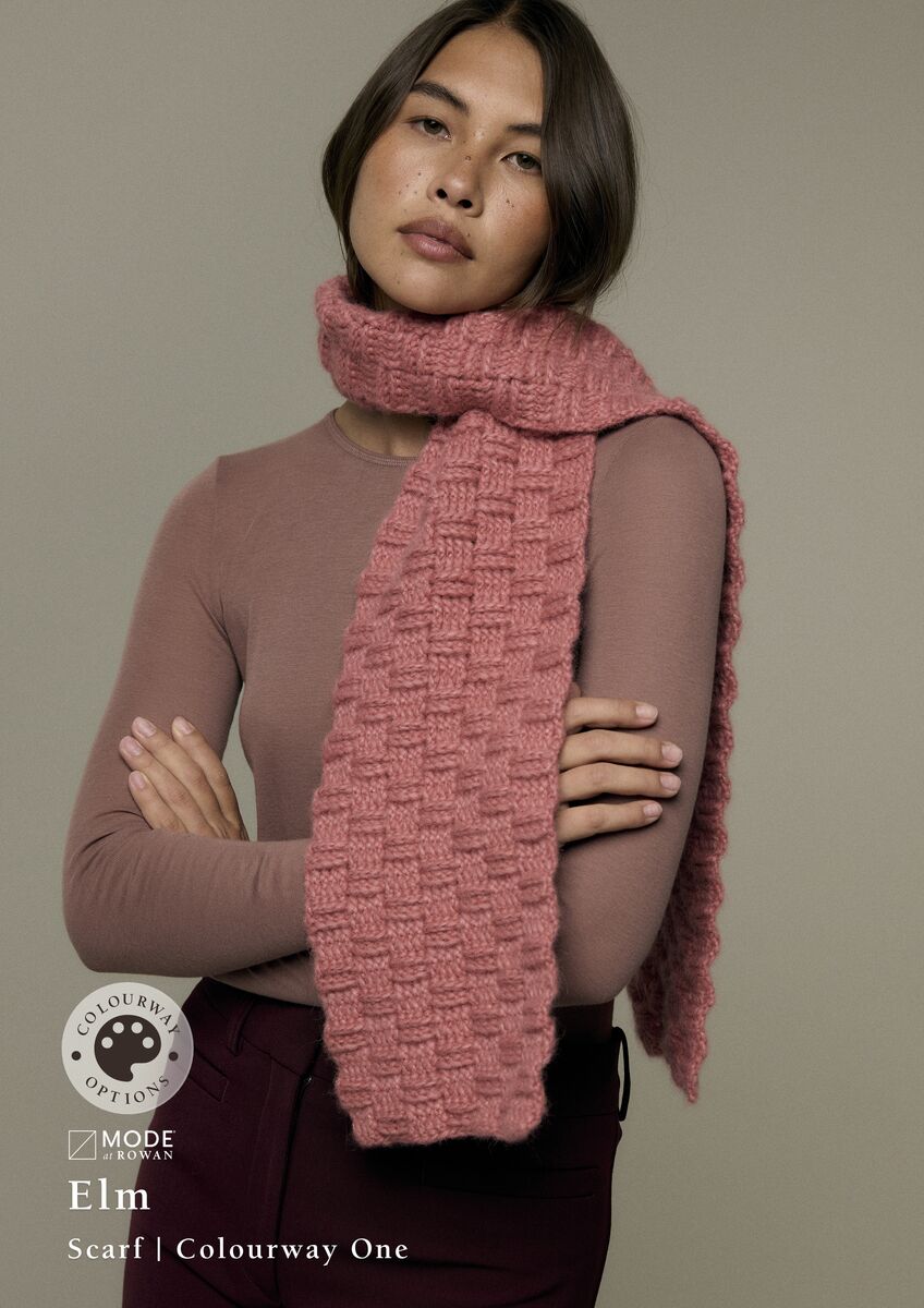 ELM SCARF | MODE at ROWAN | SOFTEST ALPACA