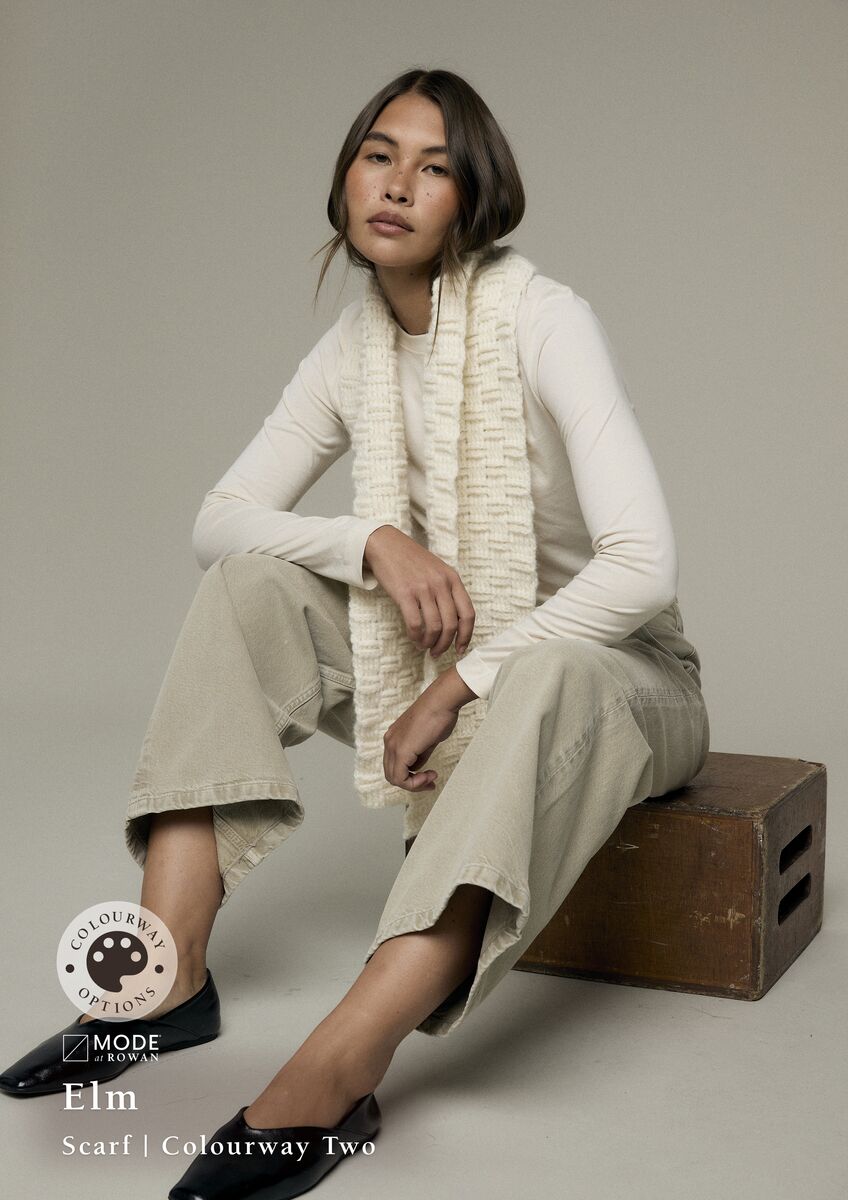 ELM SCARF | MODE at ROWAN | SOFTEST ALPACA