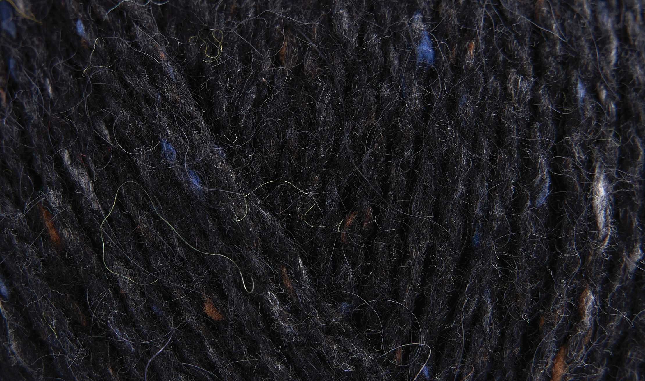 Leichte Wolle zum Stricken ROWAN Felted Tweed für Fair Isle, kraus rechte Muster, Damenpullover und gemütliche Accessoires, FARBE:
Black 211