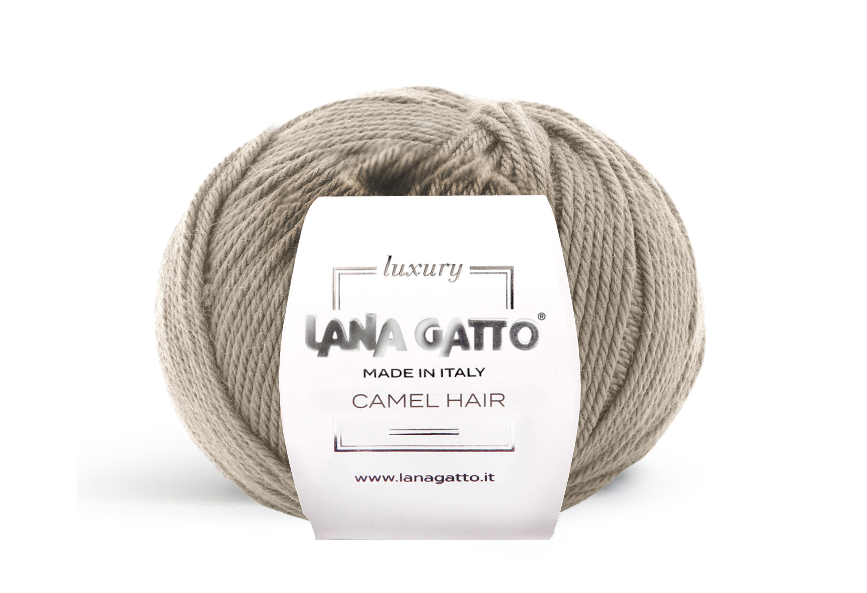 Lana Gatto Camel Hair 5401 - 60% Merinowolle & 40% Kamelhaar aus Italien. Weiches, shrinkproofes Strickgarn