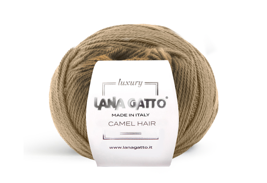 Lana Gatto Camel Hair 5402 - 60% Merinowolle & 40% Kamelhaar aus Italien. Weiches, shrinkproofes Strickgarn
