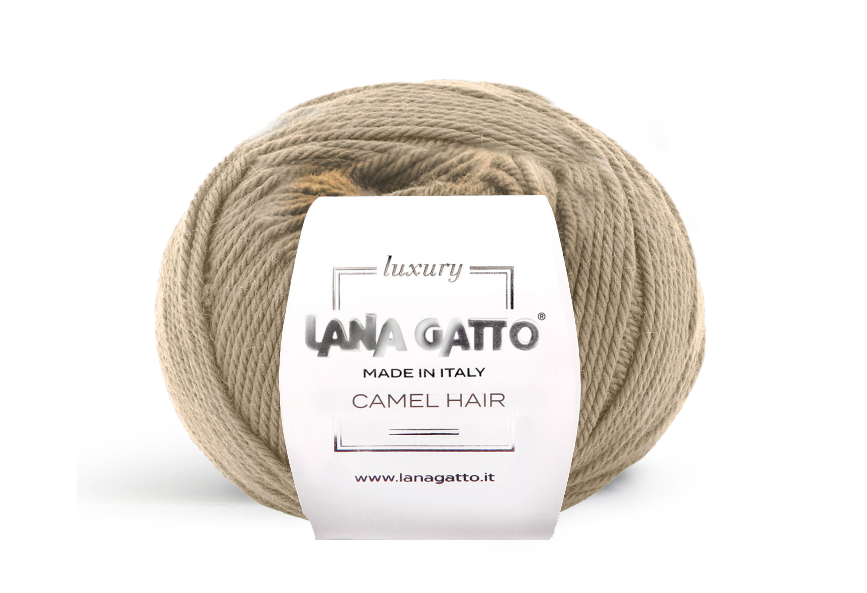 Lana Gatto Camel Hair 5403 - 60% Merinowolle & 40% Kamelhaar aus Italien. Weiches, shrinkproofes Strickgarn
