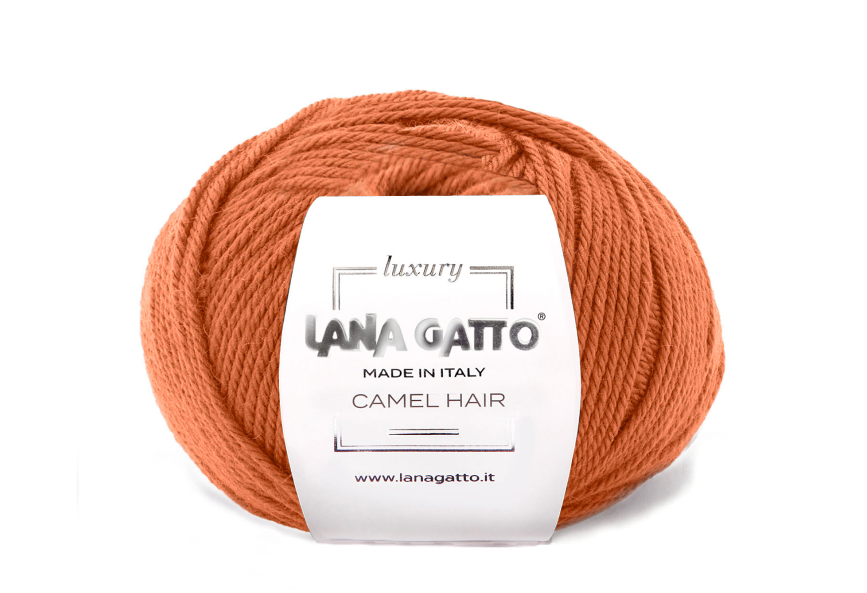 Lana Gatto Camel Hair 8403 - 60% Merinowolle & 40% Kamelhaar aus Italien. Weiches, shrinkproofes Strickgarn