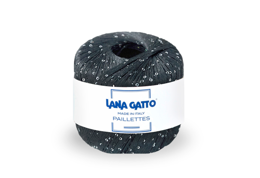 Lana Gatto Paillettes 30103 - Glitzergarn aus 100% Polyester. Für elegante Abendkleider, Schals und Accessoires