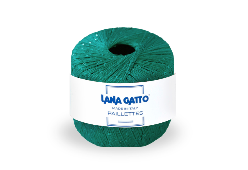 Lana Gatto Paillettes 8937 - Glitzergarn aus 100% Polyester. Für elegante Abendkleider, Schals und Accessoires