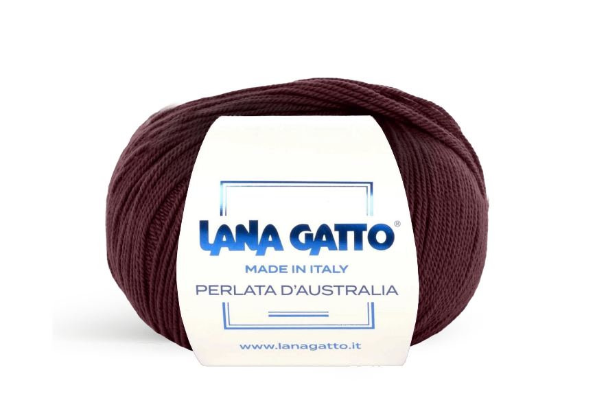 Lana Gatto Perlata d'Australia 10107 - Weiches 100% Virgin Merino Wolle. Perfekt für Zopf- und Lochmuster, Pullover und Schals