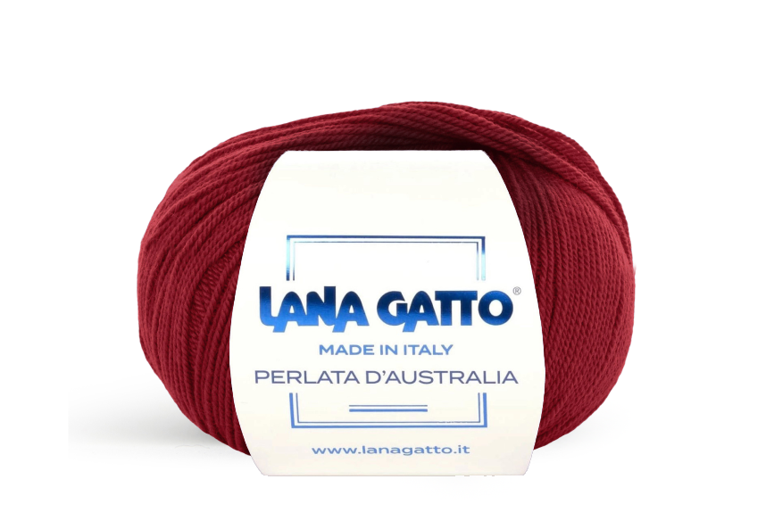 Lana Gatto Perlata d'Australia 12246 - Weiches 100% Virgin Merino Wolle. Perfekt für Zopf- und Lochmuster, Pullover und Schals