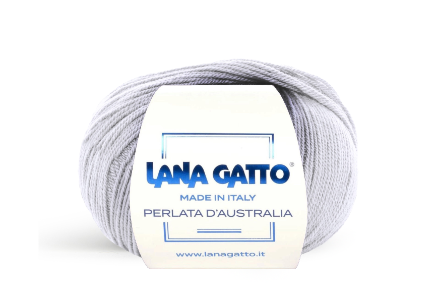 Lana Gatto Perlata d'Australia 12504 - Weiches 100% Virgin Merino Wolle. Perfekt für Zopf- und Lochmuster, Pullover und Schals