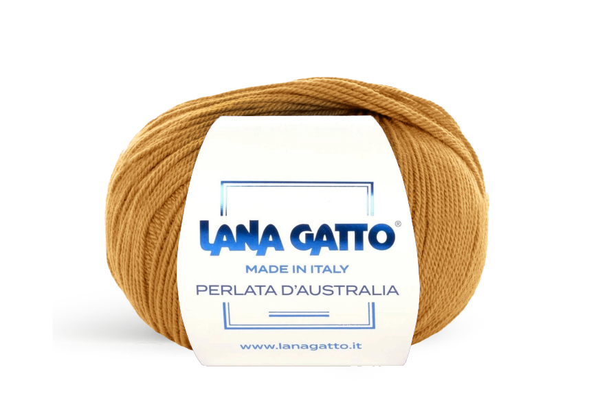 Lana Gatto Perlata d'Australia 14468 - Weiches 100% Virgin Merino Wolle. Perfekt für Zopf- und Lochmuster, Pullover und Schals