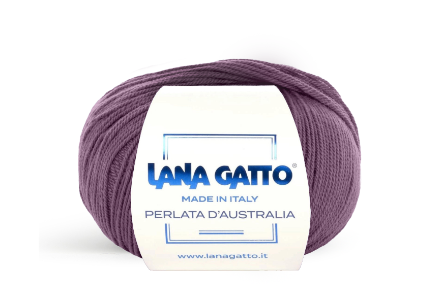 Lana Gatto Perlata d'Australia 14594 - Weiches 100% Virgin Merino Wolle. Perfekt für Zopf- und Lochmuster, Pullover und Schals