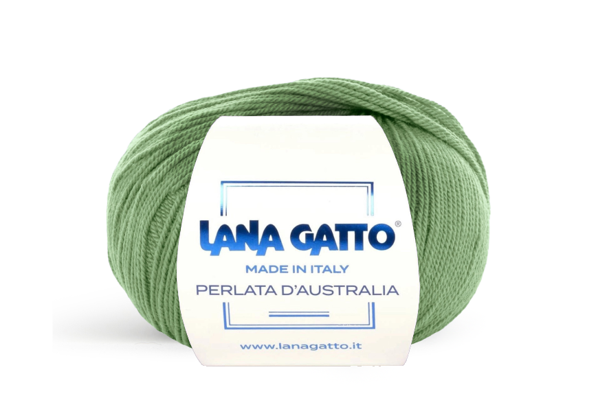 Lana Gatto Perlata d'Australia 14602 - Weiches 100% Virgin Merino Wolle. Perfekt für Zopf- und Lochmuster, Pullover und Schals