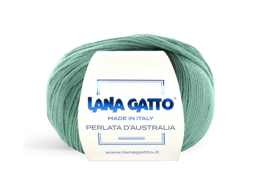 Lana Gatto Perlata d'Australia 14609 - Weiches 100% Virgin Merino Wolle. Perfekt für Zopf- und Lochmuster, Pullover und Schals