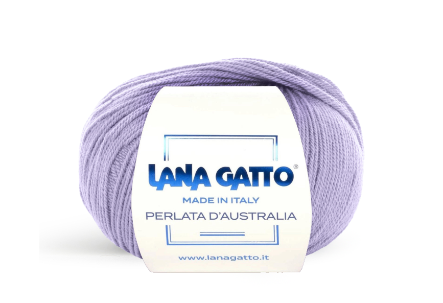 Lana Gatto Perlata d'Australia 14627 - Weiches 100% Virgin Merino Wolle. Perfekt für Zopf- und Lochmuster, Pullover und Schals