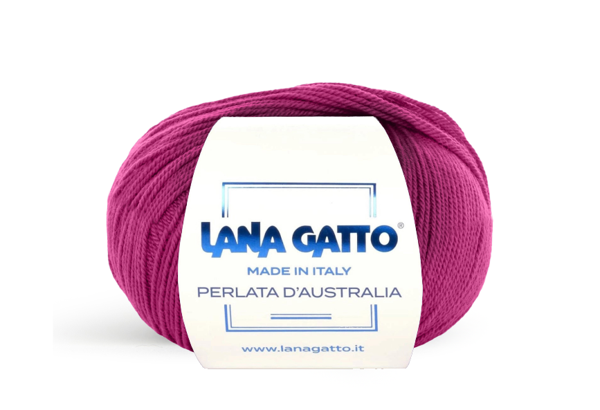 Lana Gatto Perlata d'Australia 5240 - Weiches 100% Virgin Merino Wolle. Perfekt für Zopf- und Lochmuster, Pullover und Schals