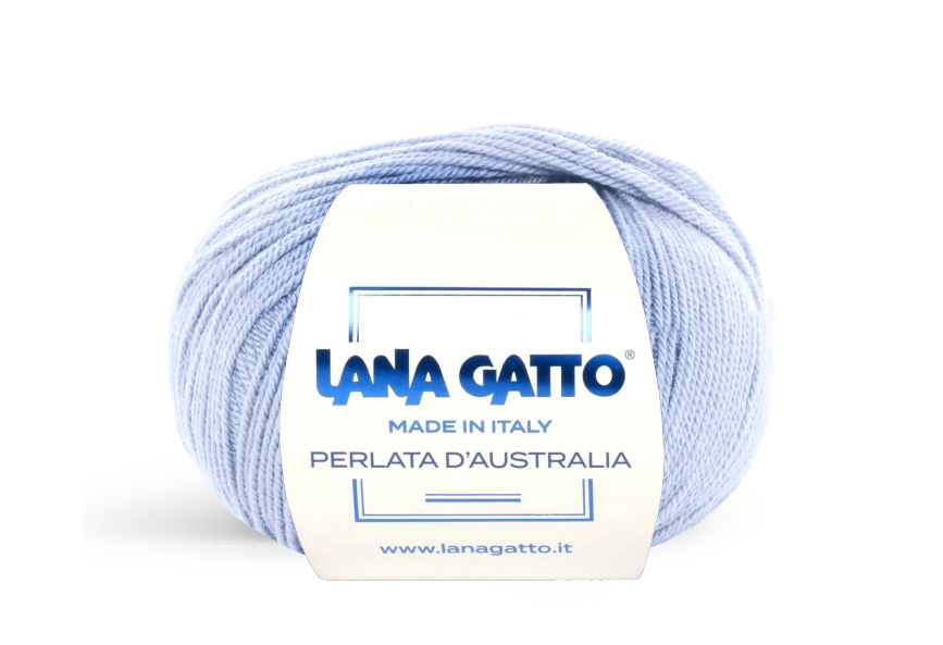Lana Gatto Perlata d'Australia 632 - Weiches 100% Virgin Merino Wolle. Perfekt für Zopf- und Lochmuster, Pullover und Schals