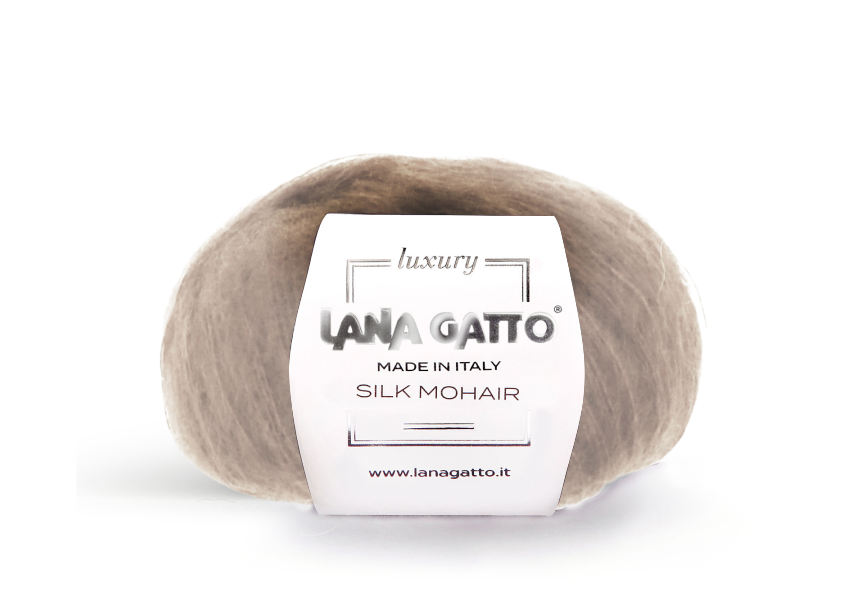 Lana Gatto Silk Mohair 14044 - Weiches Luxus Strickgarn aus Super Kid Mohair und Seide. Ideal für luftige Spitzen- und Strickprojekte.