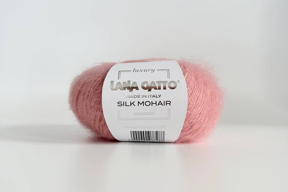 Lana Gatto Silk Mohair 14393 - Weiches Luxus Strickgarn aus Super Kid Mohair und Seide. Ideal für luftige Spitzen- und Strickprojekte.