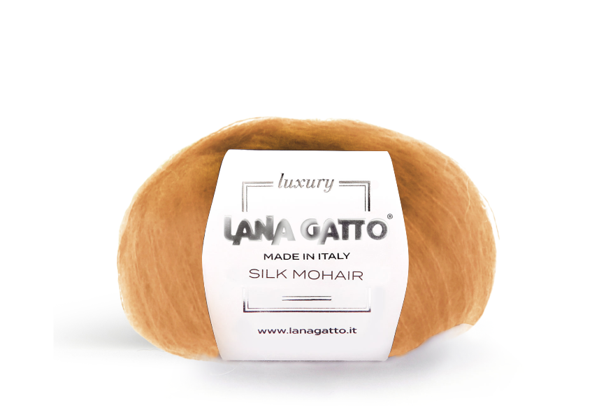 Lana Gatto Silk Mohair 14472 - Weiches Luxus Strickgarn aus Super Kid Mohair und Seide. Ideal für luftige Spitzen- und Strickprojekte.