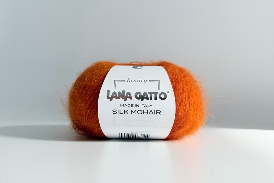 Lana Gatto Silk Mohair 14524 - Weiches Luxus Strickgarn aus Super Kid Mohair und Seide. Ideal für luftige Spitzen- und Strickprojekte.