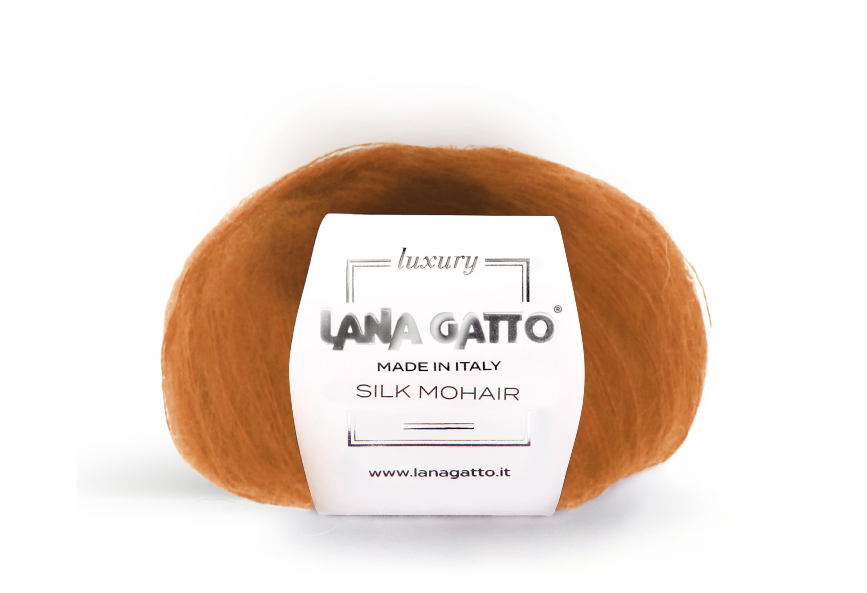 Lana Gatto Silk Mohair 14524 - Weiches Luxus Strickgarn aus Super Kid Mohair und Seide. Ideal für luftige Spitzen- und Strickprojekte.