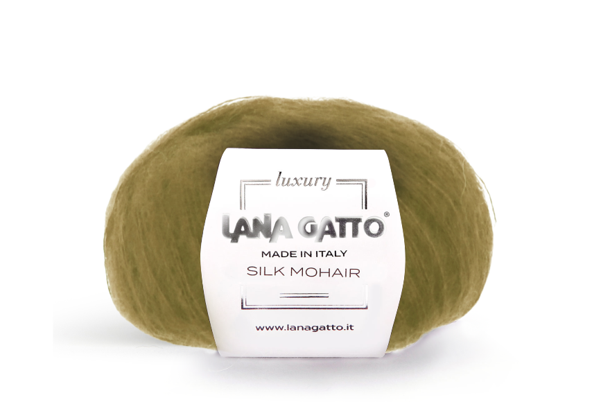 Lana Gatto Silk Mohair 30142 - Weiches Luxus Strickgarn aus Super Kid Mohair und Seide. Ideal für luftige Spitzen- und Strickprojekte.
