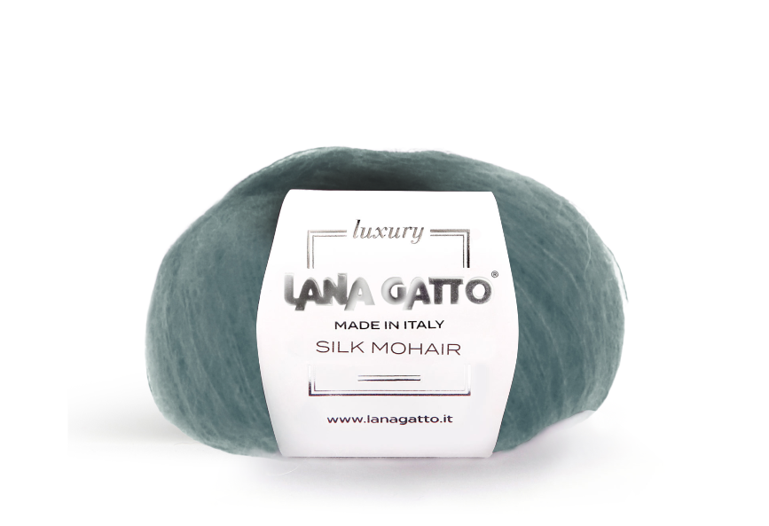 Lana Gatto Silk Mohair 30486 - Weiches Luxus Strickgarn aus Super Kid Mohair und Seide. Ideal für luftige Spitzen- und Strickprojekte.