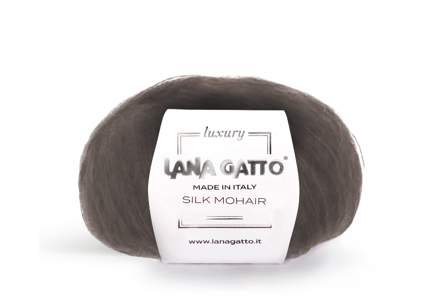 Lana Gatto Silk Mohair 6030 - Weiches Luxus Strickgarn aus Super Kid Mohair und Seide. Ideal für luftige Spitzen- und Strickprojekte.
