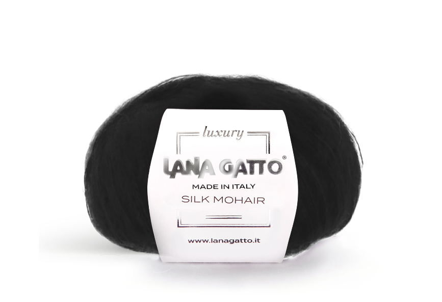 Lana Gatto Silk Mohair 6037 - Weiches Luxus Strickgarn aus Super Kid Mohair und Seide. Ideal für luftige Spitzen- und Strickprojekte.