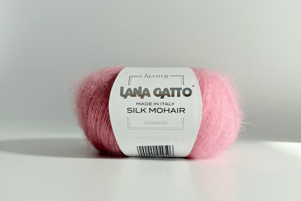 Lana Gatto Silk Mohair 7259 - Weiches Luxus Strickgarn aus Super Kid Mohair und Seide. Ideal für luftige Spitzen- und Strickprojekte.