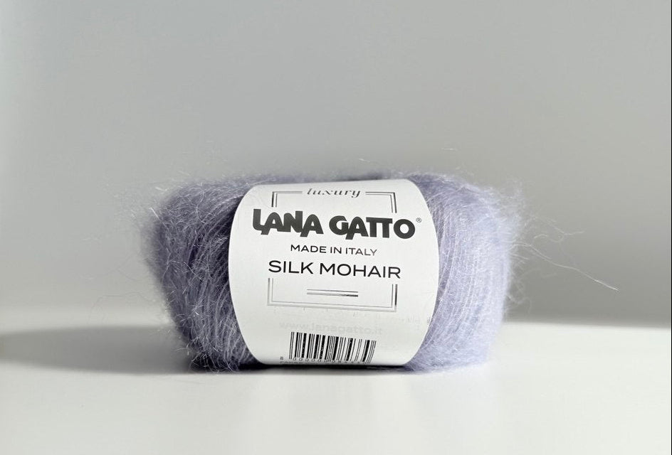 Lana Gatto Silk Mohair 9380 - Weiches Luxus Strickgarn aus Super Kid Mohair und Seide. Ideal für luftige Spitzen- und Strickprojekte.