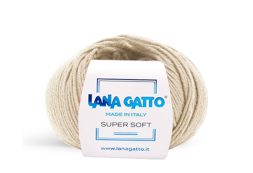 Lana Gatto Super Soft 12530 - Weiches Garn aus 100% Extrafine Merino Wolle. Ideal für empfindliche Haut und Babykleidung. 