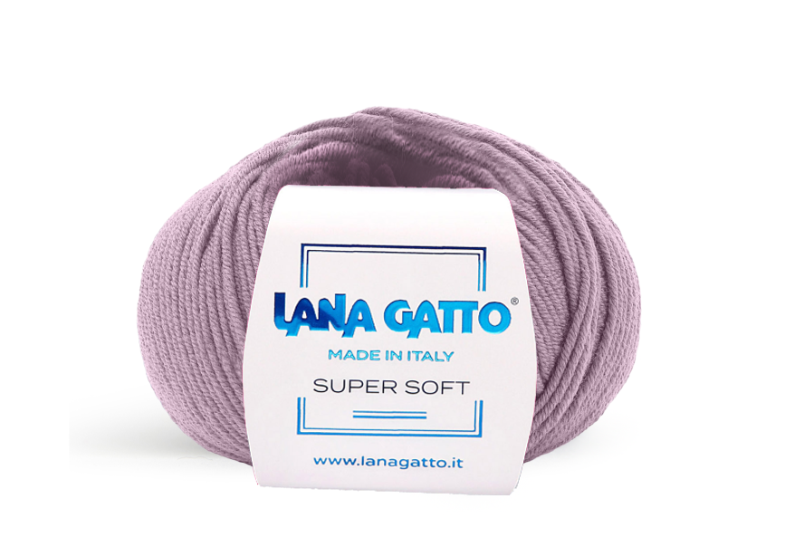 Lana Gatto Super Soft 12940 - Weiches Garn aus 100% Extrafine Merino Wolle. Ideal für empfindliche Haut und Babykleidung. 