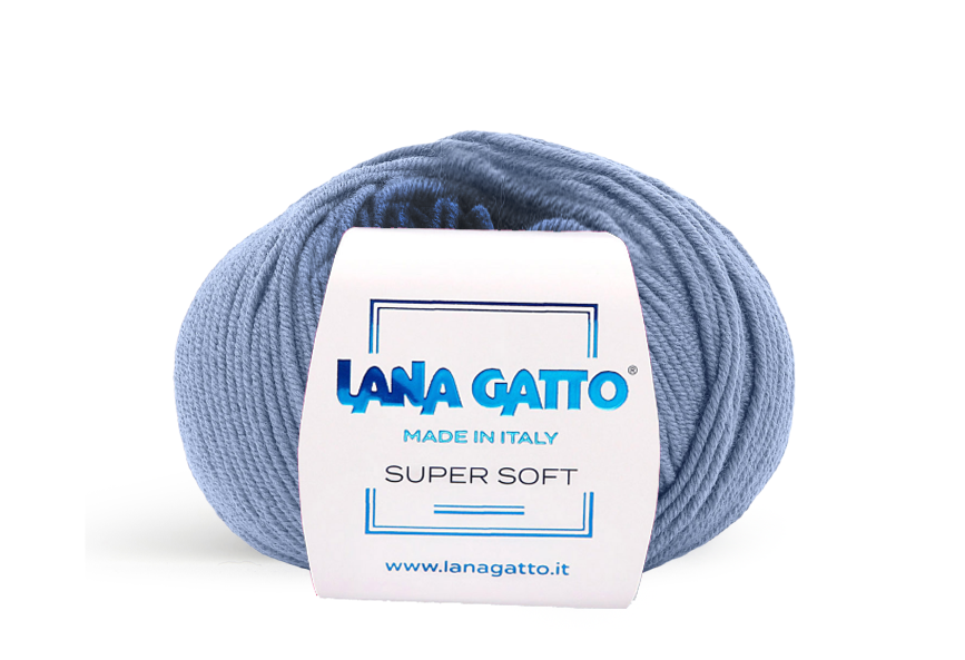 Lana Gatto Super Soft 13158 - Weiches Garn aus 100% Extrafine Merino Wolle. Ideal für empfindliche Haut und Babykleidung. 