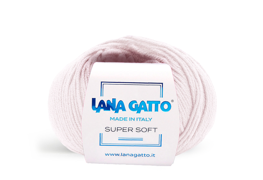 Lana Gatto Super Soft 13210 - Weiches Garn aus 100% Extrafine Merino Wolle. Ideal für empfindliche Haut und Babykleidung. 