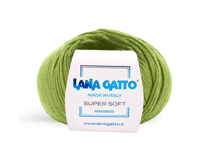 Lana Gatto Super Soft 13277 - Weiches Garn aus 100% Extrafine Merino Wolle. Ideal für empfindliche Haut und Babykleidung. 