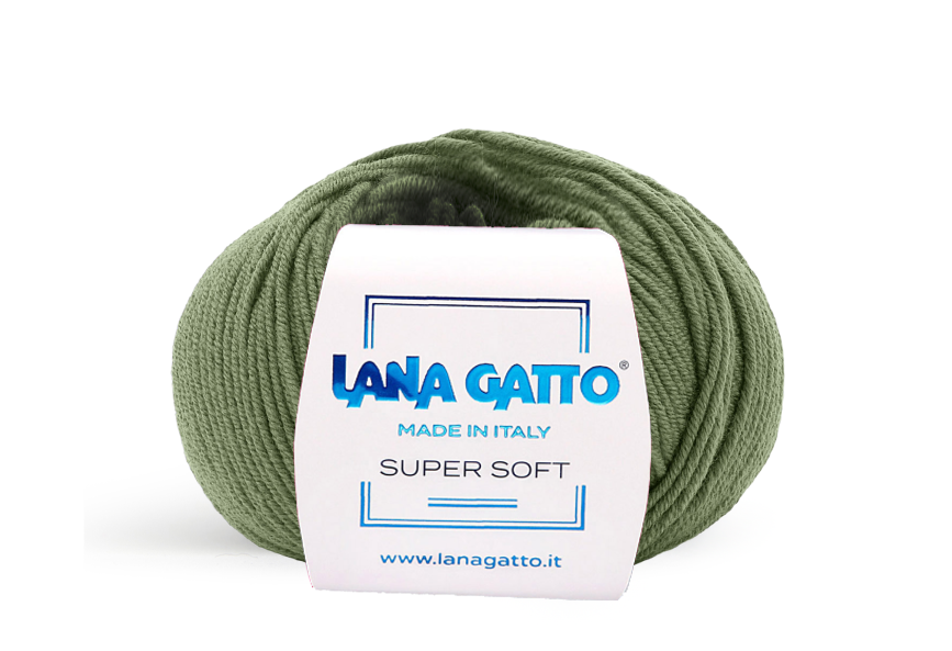 Lana Gatto Super Soft 13278 - Weiches Garn aus 100% Extrafine Merino Wolle. Ideal für empfindliche Haut und Babykleidung. 