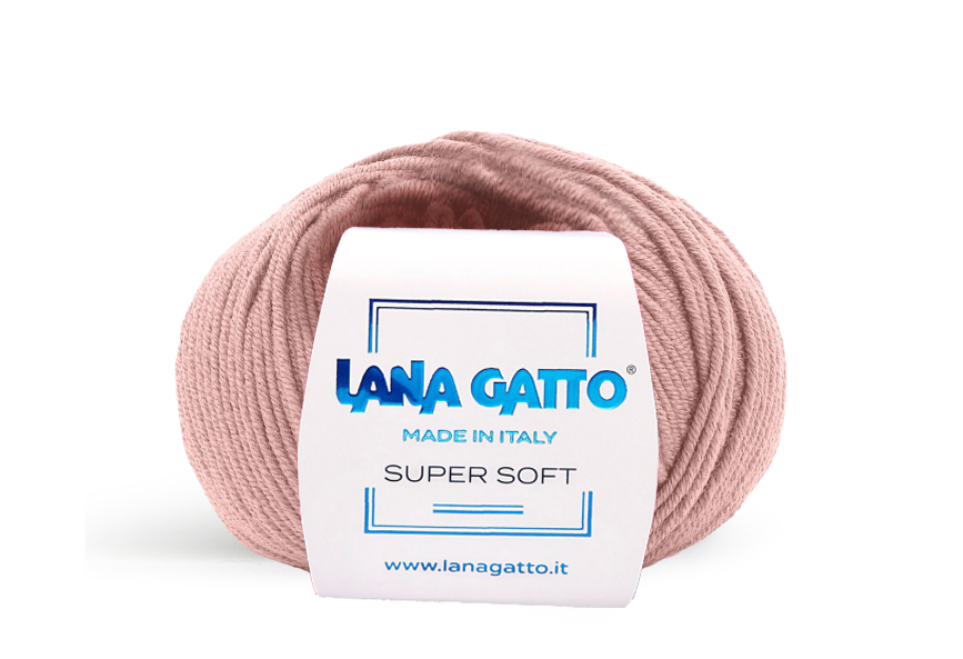Lana Gatto Super Soft 14393 - Weiches Garn aus 100% Extrafine Merino Wolle. Ideal für empfindliche Haut und Babykleidung. 