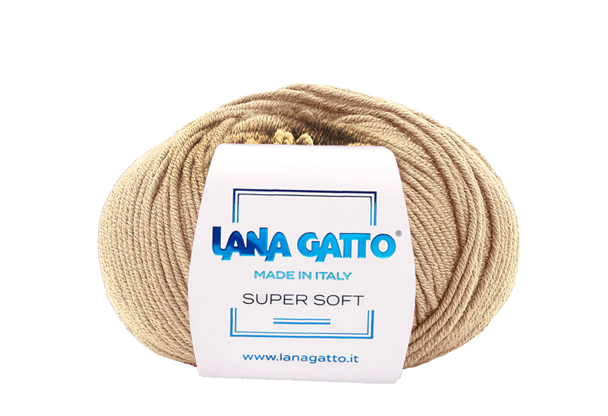 Lana Gatto Super Soft 14522 - Weiches Garn aus 100% Extrafine Merino Wolle. Ideal für empfindliche Haut und Babykleidung. 