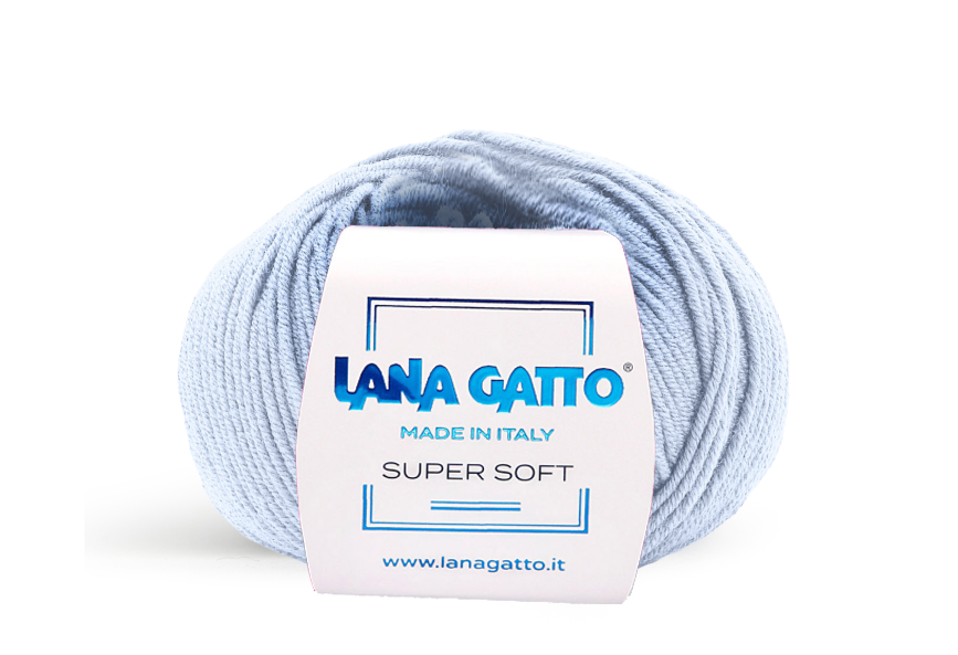Lana Gatto Super Soft 14534 - Weiches Garn aus 100% Extrafine Merino Wolle. Ideal für empfindliche Haut und Babykleidung. 