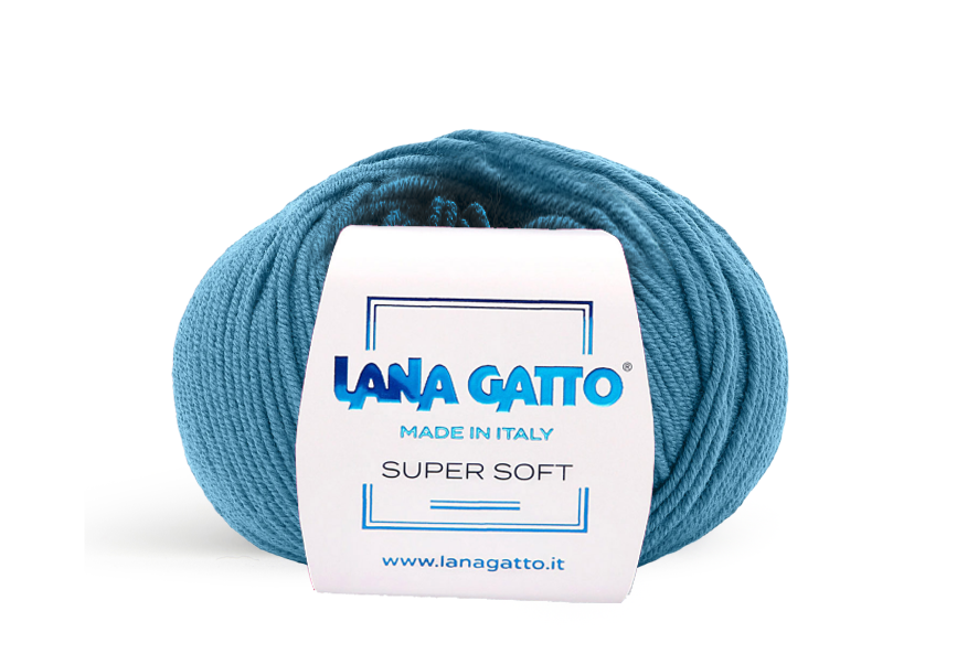 Lana Gatto Super Soft 14636 - Weiches Garn aus 100% Extrafine Merino Wolle. Ideal für empfindliche Haut und Babykleidung. 