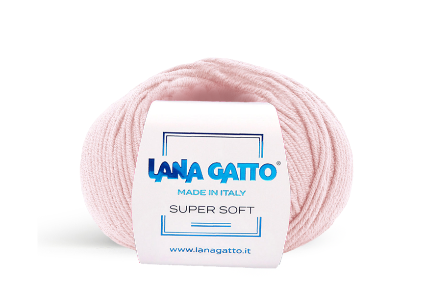 Lana Gatto Super Soft 14737 - Weiches Garn aus 100% Extrafine Merino Wolle. Ideal für empfindliche Haut und Babykleidung. 