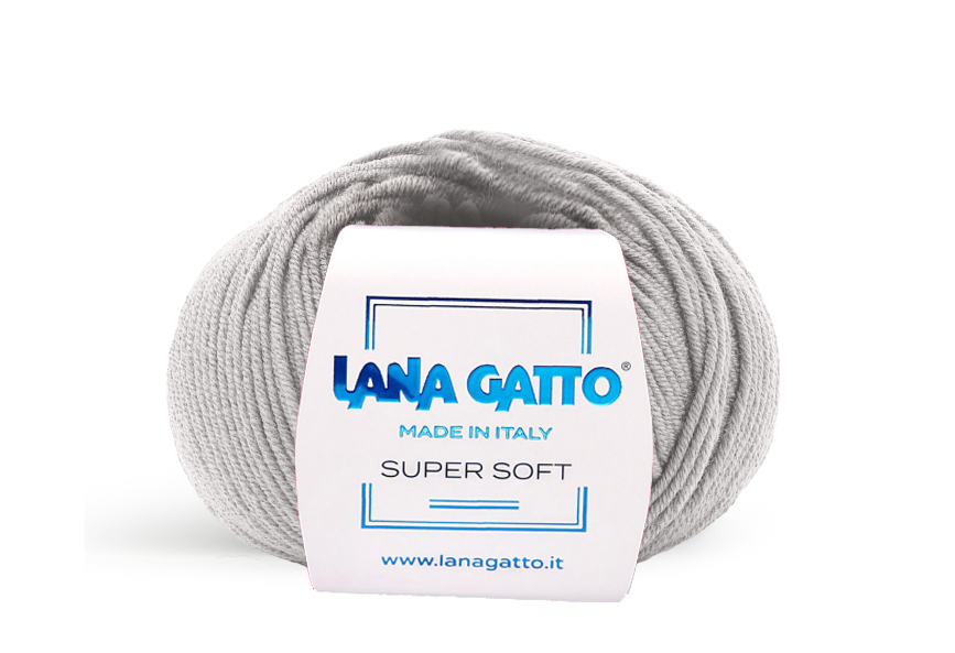 Lana Gatto Super Soft 20741 - Weiches Garn aus 100% Extrafine Merino Wolle. Ideal für empfindliche Haut und Babykleidung. 