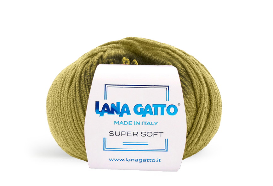 Lana Gatto Super Soft 8564 - Weiches Garn aus 100% Extrafine Merino Wolle. Ideal für empfindliche Haut und Babykleidung. 