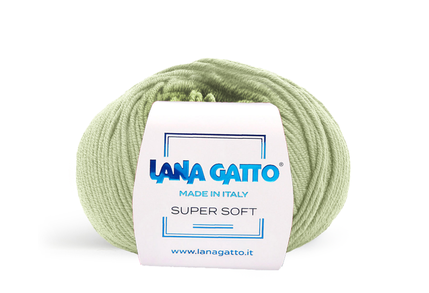 Lana Gatto Super Soft 9067 - Weiches Garn aus 100% Extrafine Merino Wolle. Ideal für empfindliche Haut und Babykleidung. 