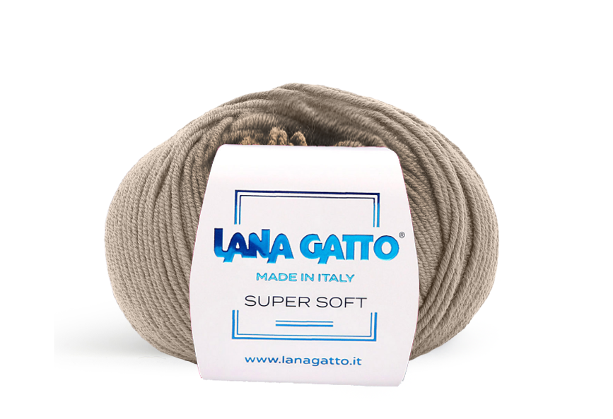 Lana Gatto Super Soft 9424 - Weiches Garn aus 100% Extrafine Merino Wolle. Ideal für empfindliche Haut und Babykleidung. 