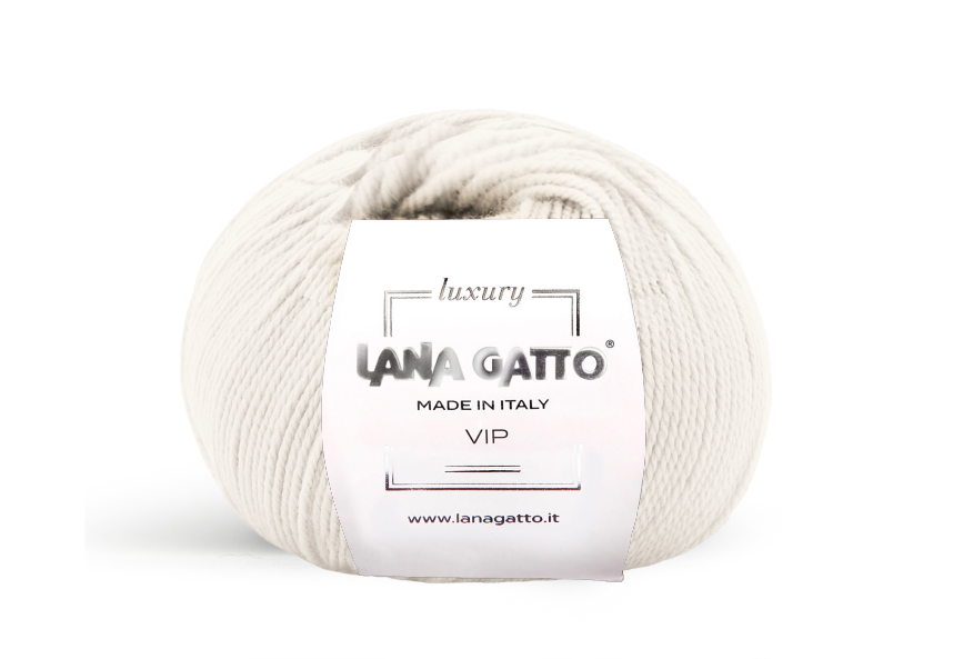 Lana Gatto VIP 1001 - Weiches Merino-Cashmere-Garn aus Italien. Ideal für Pullover, Schals und hochwertige Strickprojekte.