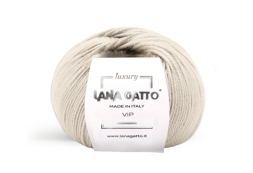 Lana Gatto VIP 10011 - Weiches Merino-Cashmere-Garn aus Italien. Ideal für Pullover, Schals und hochwertige Strickprojekte.